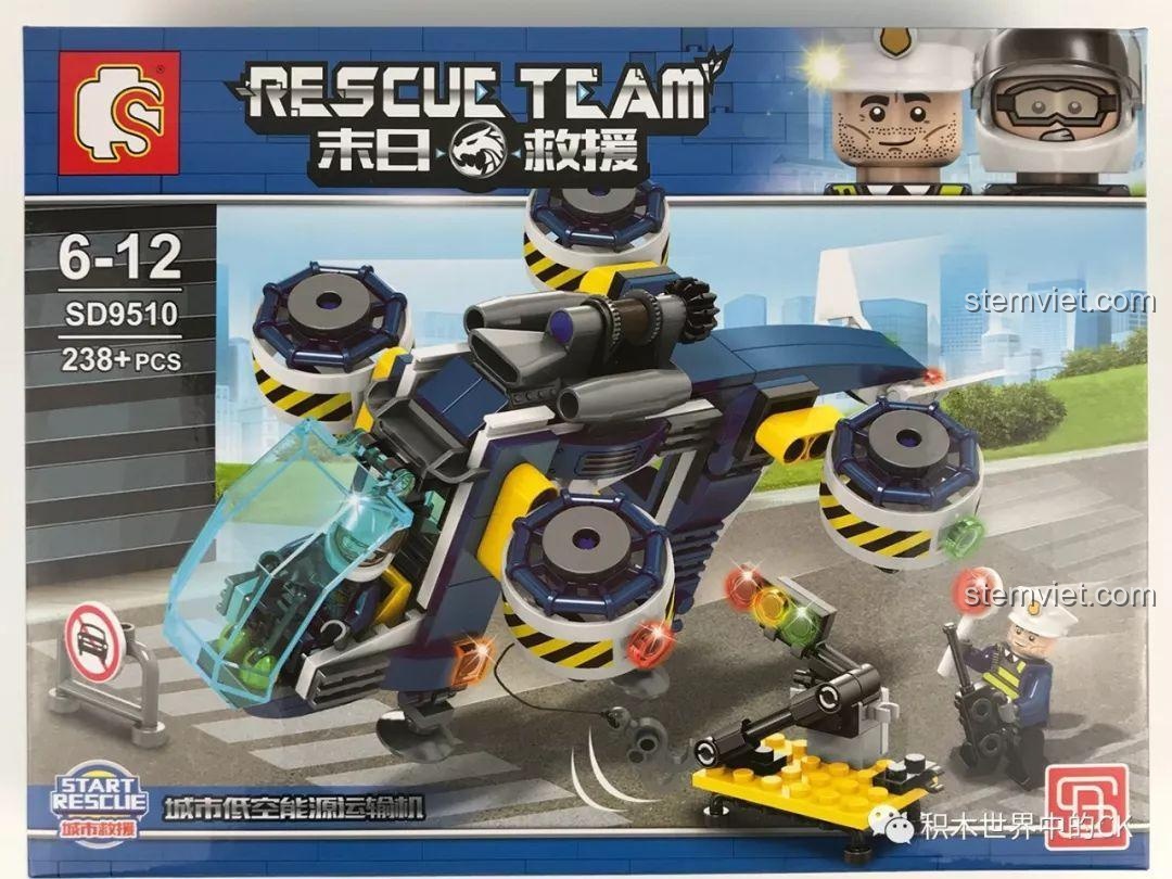 Review Sembo SD9510: Máy Bay Cứu Hộ Viễn Tưởng Cực Ngầu