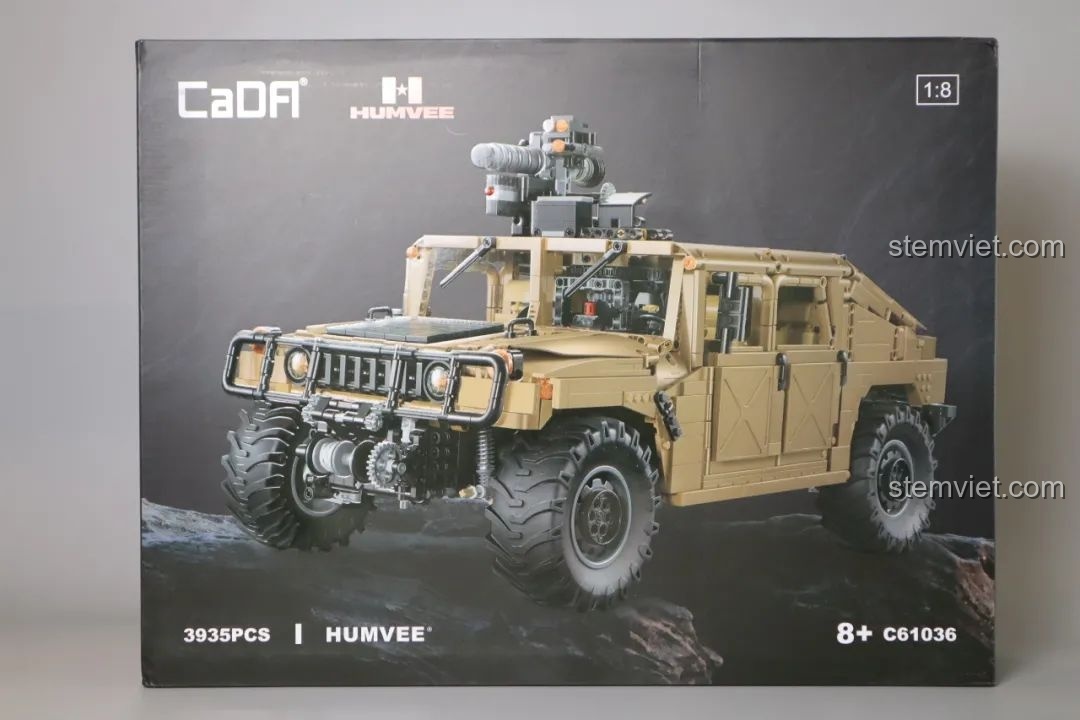 Review CaDA Humvee H1 quân sự 1:8: Siêu phẩm 3935 mảnh ghép