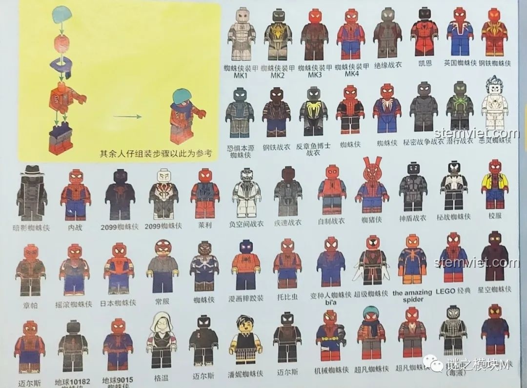 Review SY1461 Sách Người Nhện: 52 minifigure siêu chất cho bé trai!