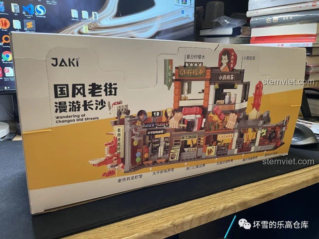 Review JAKI JK2131 Phố Cổ Trường Sa: Lắp ráp mê ly, khám phá ẩm thực đường phố!