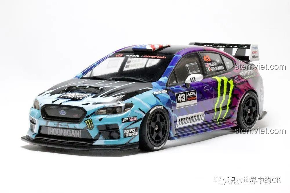 Review Jie Star 57010 Subaru WRX STI Hoonigan: Lắp Ráp Siêu Xe "Chất"