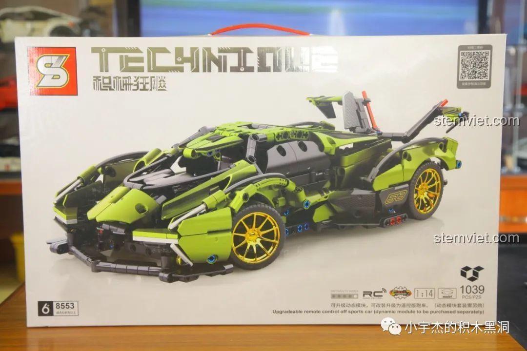 Review Jisi 8553 Lamborghini V12 Vision Gran Turismo 1:14 - Siêu Xe Đỉnh Cao