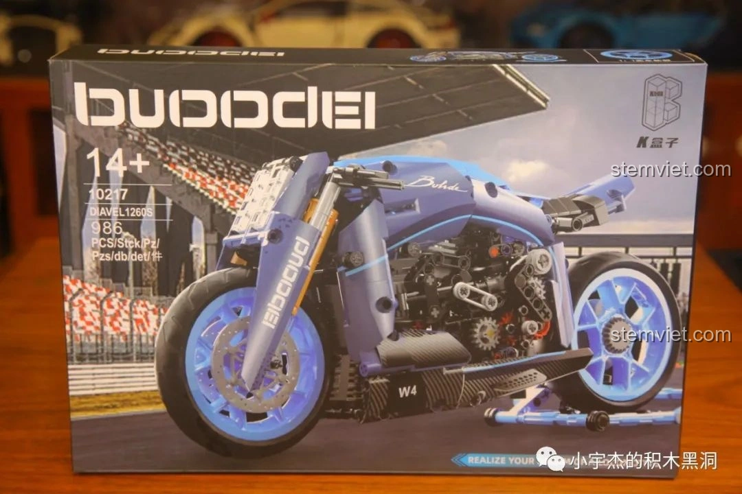 Review KBOX 10217 Mô tô Bugatti Concept: Đồ chơi lắp ráp siêu ngầu cho bé trai 14+