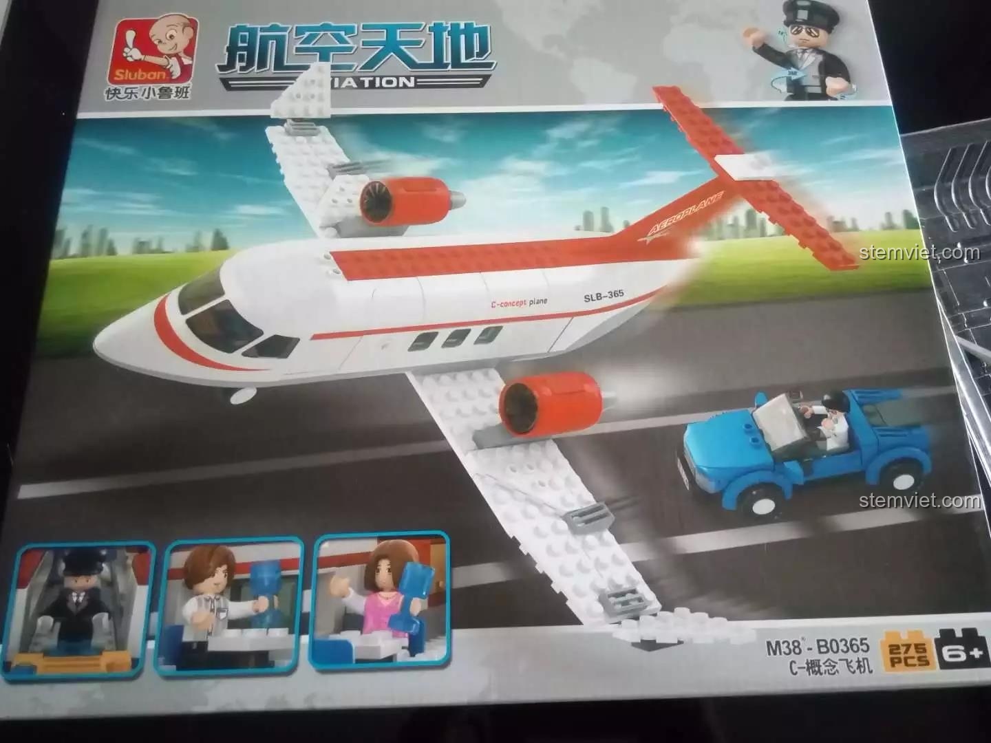 Review Sluban M38-B0365: Máy bay Concept C-Concept Plane Lắp Ráp Siêu Đỉnh