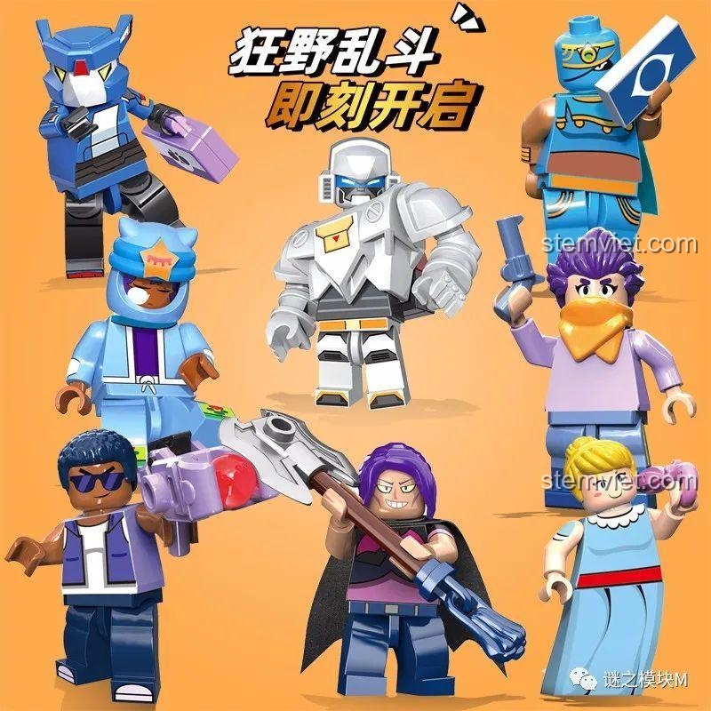 Review JiSi 1701 Minifigure Brawl Stars: 12 nhân vật siêu ngầu cho bé trai