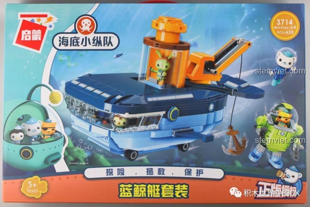 Đánh giá QMAN 3714 Tàu Cá Voi Xanh: Món quà cho bé 6 tuổi