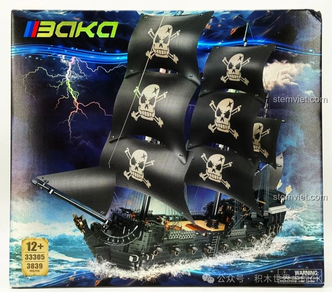 Review BAKA 33305 Mô hình Tàu Cướp Biển Đen: Hơn 3800 mảnh ghép cực chất!