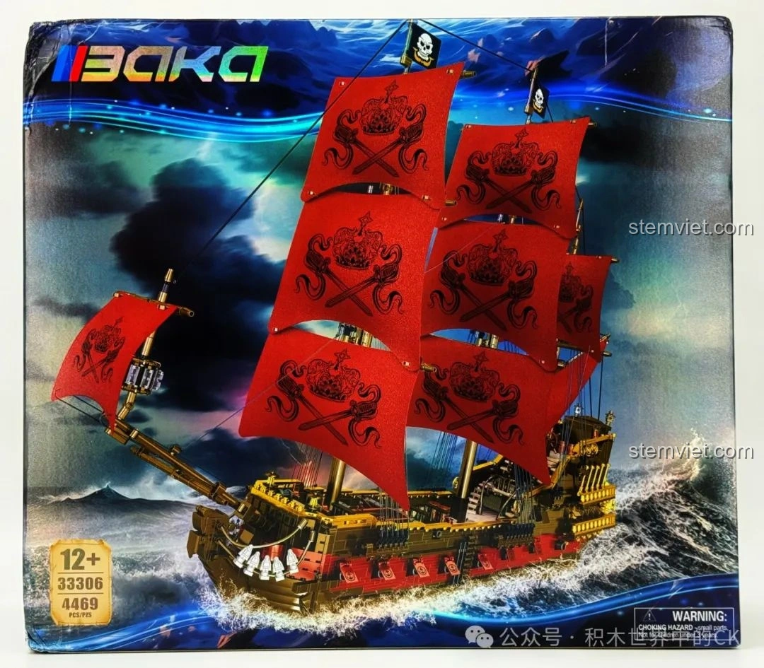 Review BAKA 33306: Tàu Hải Tặc Nữ Hoàng Anne Báo Thù - Cực phẩm gần 1 mét!