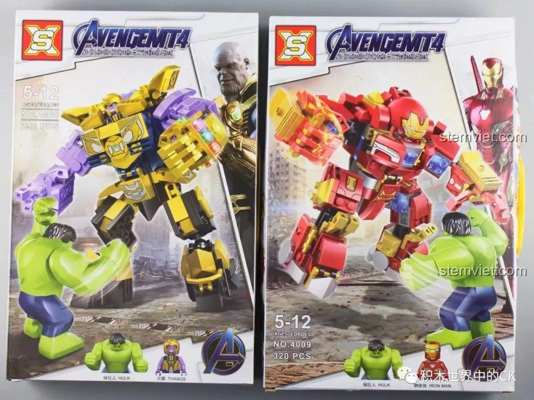 Review bộ lắp ráp Mech Thanos & Hulkbuster SX: Đồ chơi siêu anh hùng cho bé trai 5 tuổi