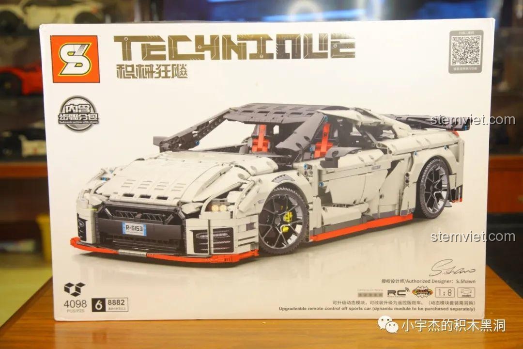 Review CaDA 8882 Mô hình Nissan GTR: Siêu xe lắp ráp cực chất cho bố và bé!