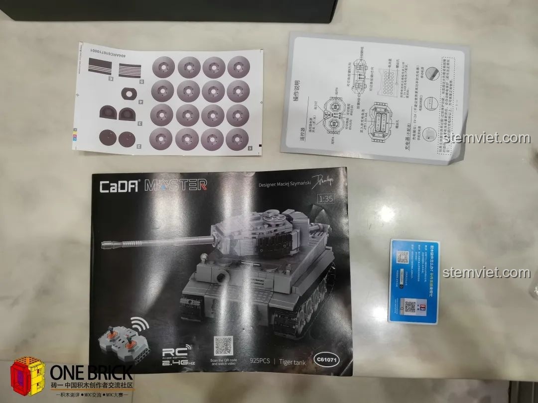 Review Xe tăng Tiger I CaDA C61071: Tái Hiện Huyền Thoại Chiến Trường!