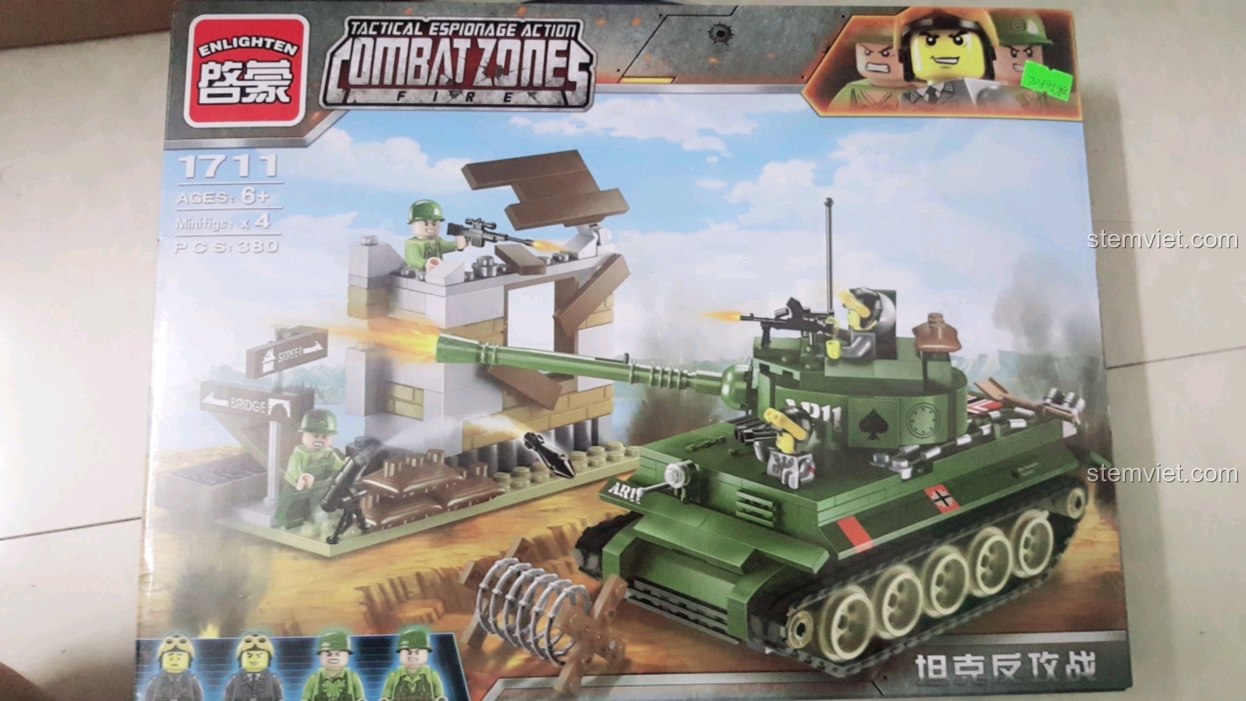 Review Enlighten 1711 Xe Tăng Phản Công: Mở hộp khám phá chiến trường!