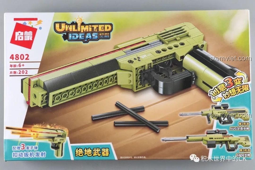 Review Enlighten 4802 Súng Quân Sự 3 Trong 1: Món quà cực chất cho bé trai!