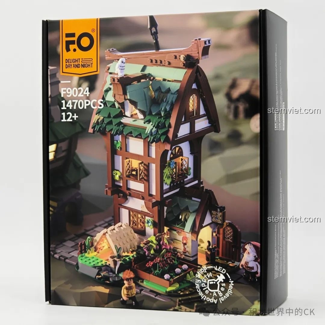 Review FunWhole F9024: Tiệm Thuốc Thời Trung Cổ có đèn LED siêu mê!