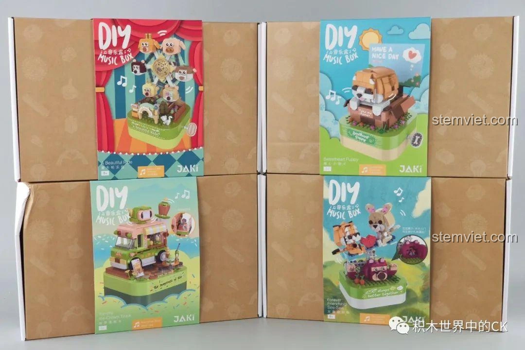 Review JAKI JK1601 Hộp nhạc Vòng quay thú cưng - Lắp mê ly, nhạc du dương!