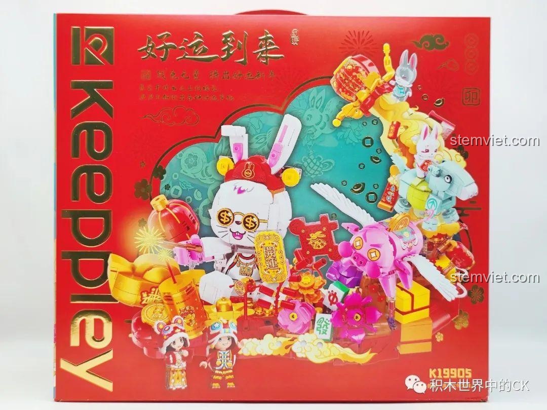 Review Keeppley K19905: Bộ Lắp Ráp May Mắn Đến Xuân Quý Mão Cực Đỉnh!