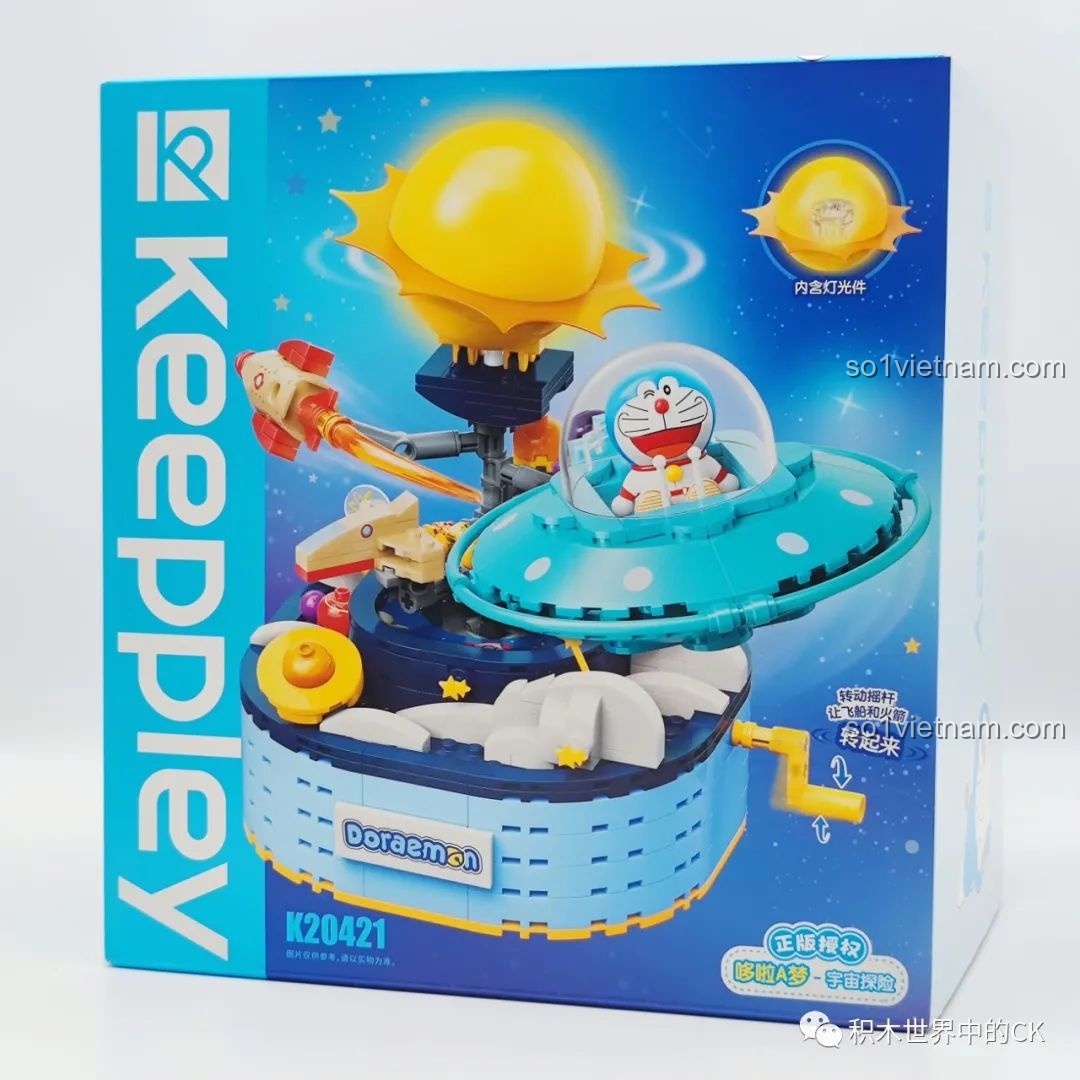 Review Keeppley K20421 Doraemon: Phi thuyền vũ trụ cho bé 6+ cực mê!
