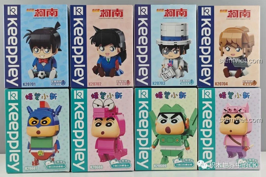 Review Keeppley Shin-chan & Conan: Đồ chơi lắp ráp siêu cute!