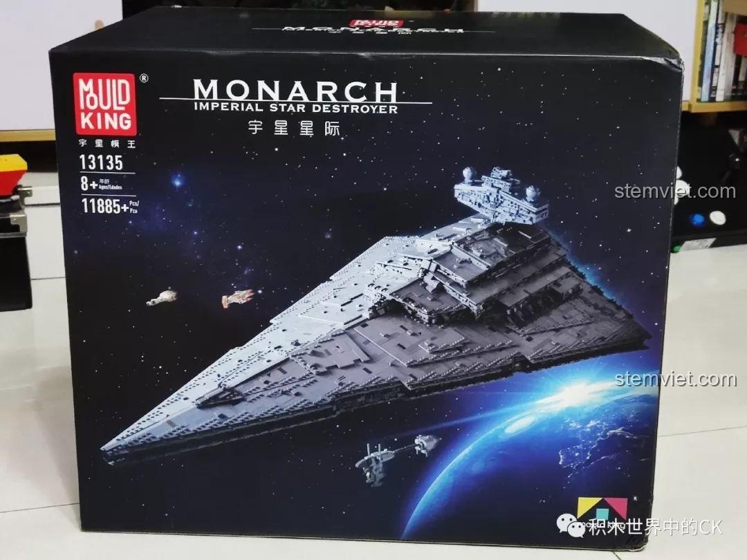 Review Mould King 13135 Tàu Khu Trục Ngôi Sao Hoàng Gia Monarch: Siêu Phẩm Lắp Ráp Khổng Lồ!