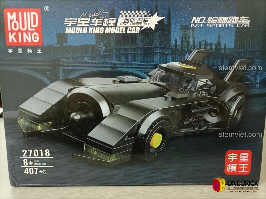 Review Mould King 27018 Xe Batmobile: Đồ chơi lắp ráp siêu chất cho bé trai 8+