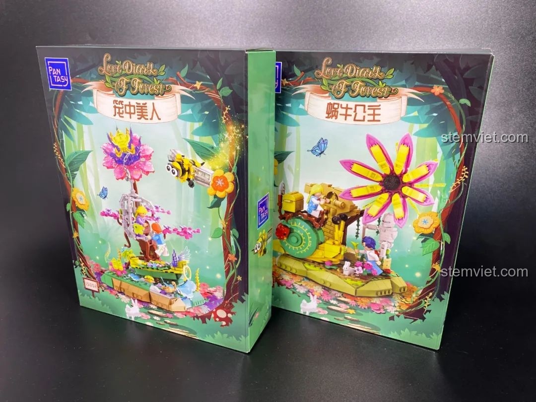 Review Pantasy 15002 Mỹ Nhân Trong Lồng & 15003 Nàng Công Chúa Ốc Sên: Đồ chơi cổ tích siêu xinh!