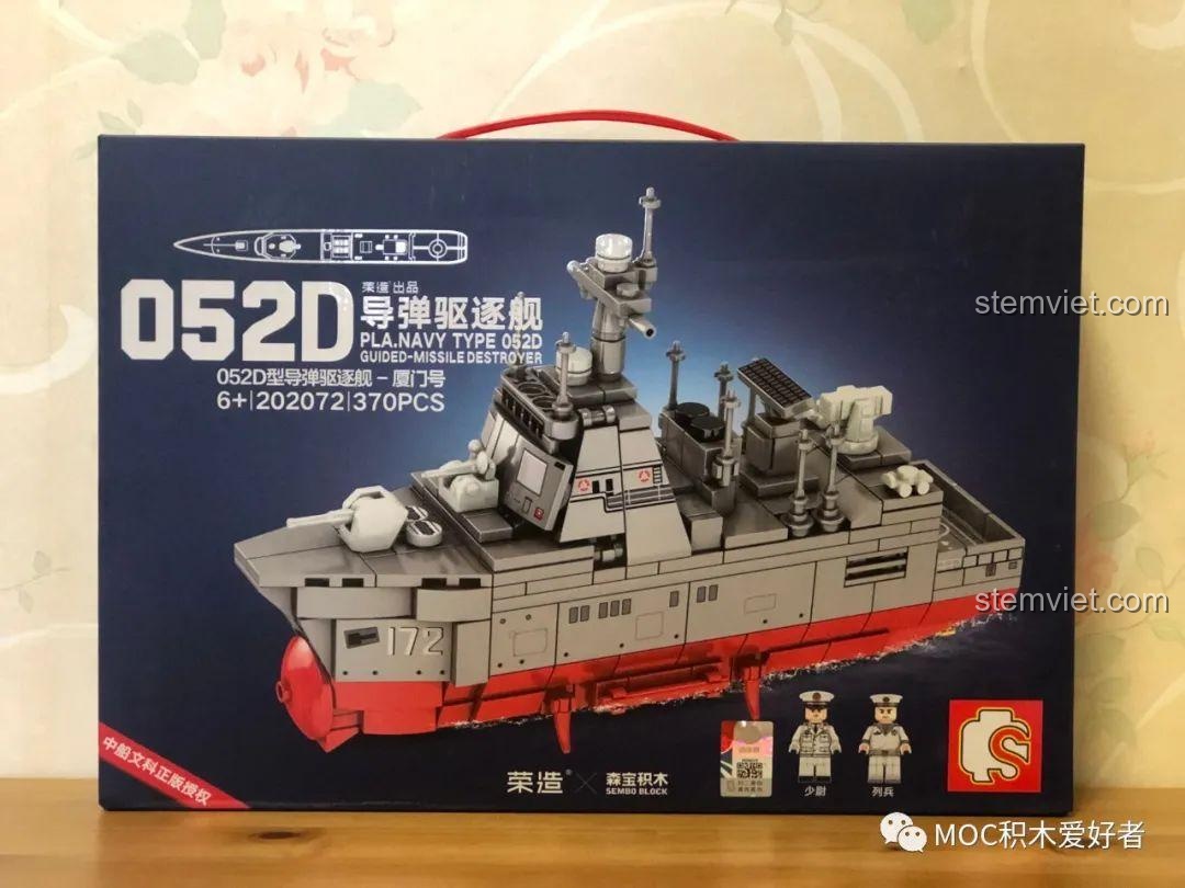 Trải nghiệm SEMBO 202072 Tàu khu trục tên lửa Type 052D - Hạ Môn: Lắp mê luôn!
