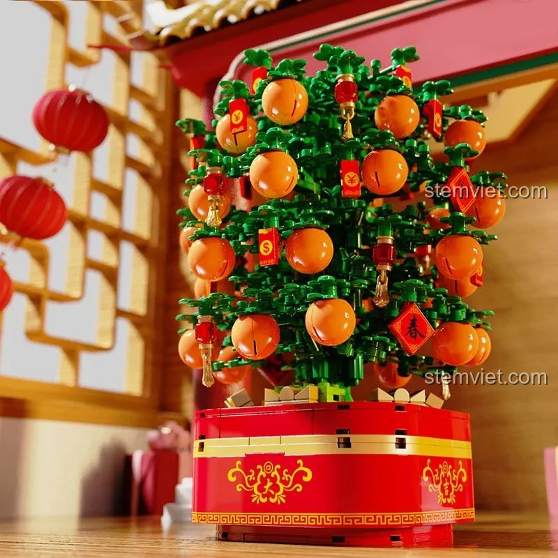 Review SEMBO 601145: Cây Quất Vàng Phát Sáng - Đón Tết Sum Vầy