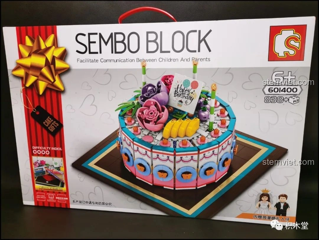 Review Sembo 601400 Bánh Kem Hộp Quà: Đồ chơi lắp ráp cho bé gái 6+ cực mê!