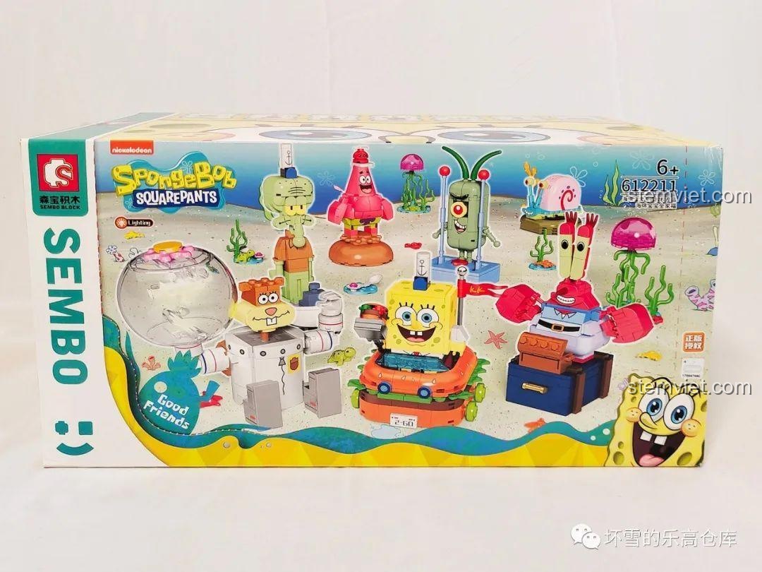 Review Sembo 612211 Bộ Lắp Ráp Gia Đình SpongeBob: Trải nghiệm lắp ráp cực "chill"!