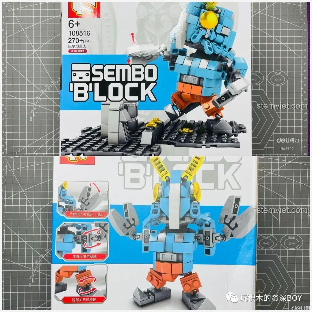 Review Sembo 108516 Ultraman: Quái Vật Baltan & Diga - Lắp mê luôn!