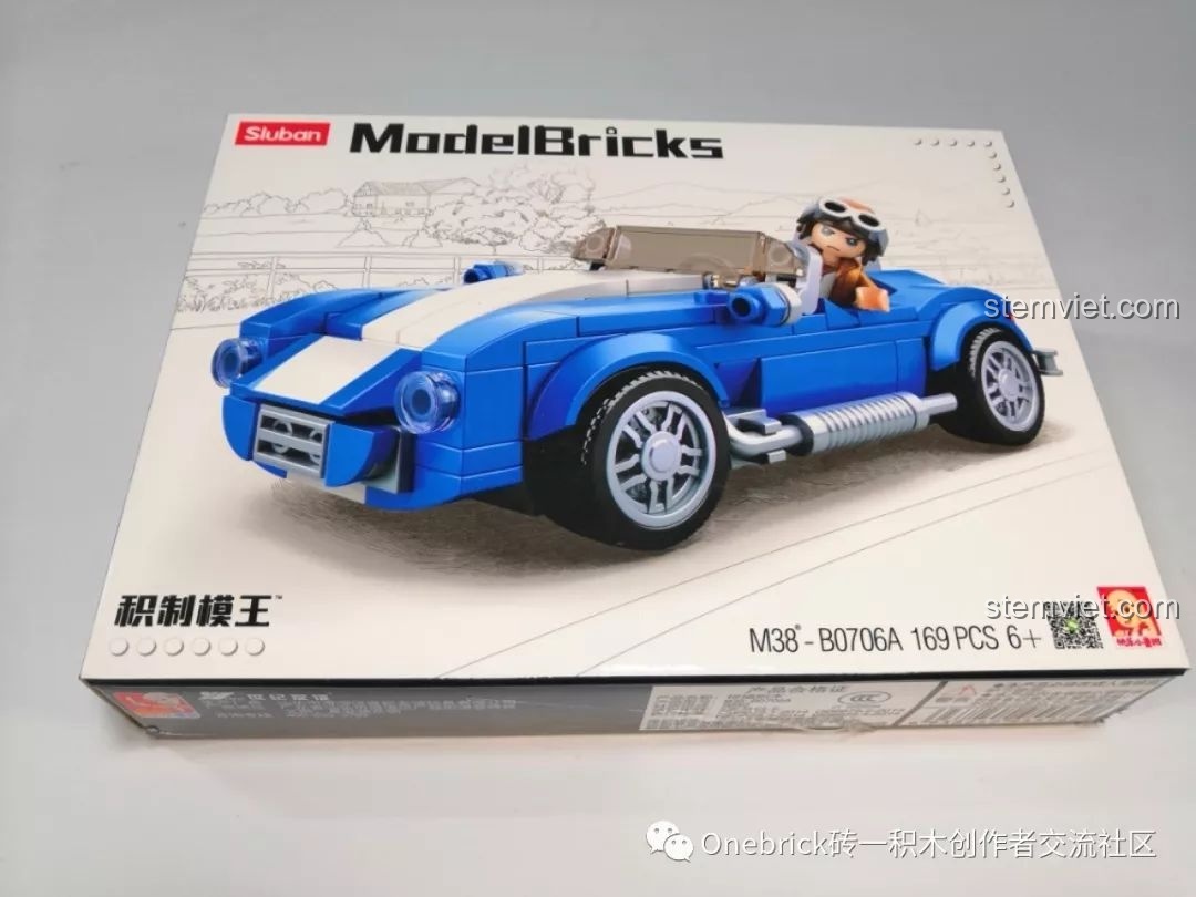 Review Sluban M38-B0706A Xe Thể Thao Mui Trần Xanh Cực Chất