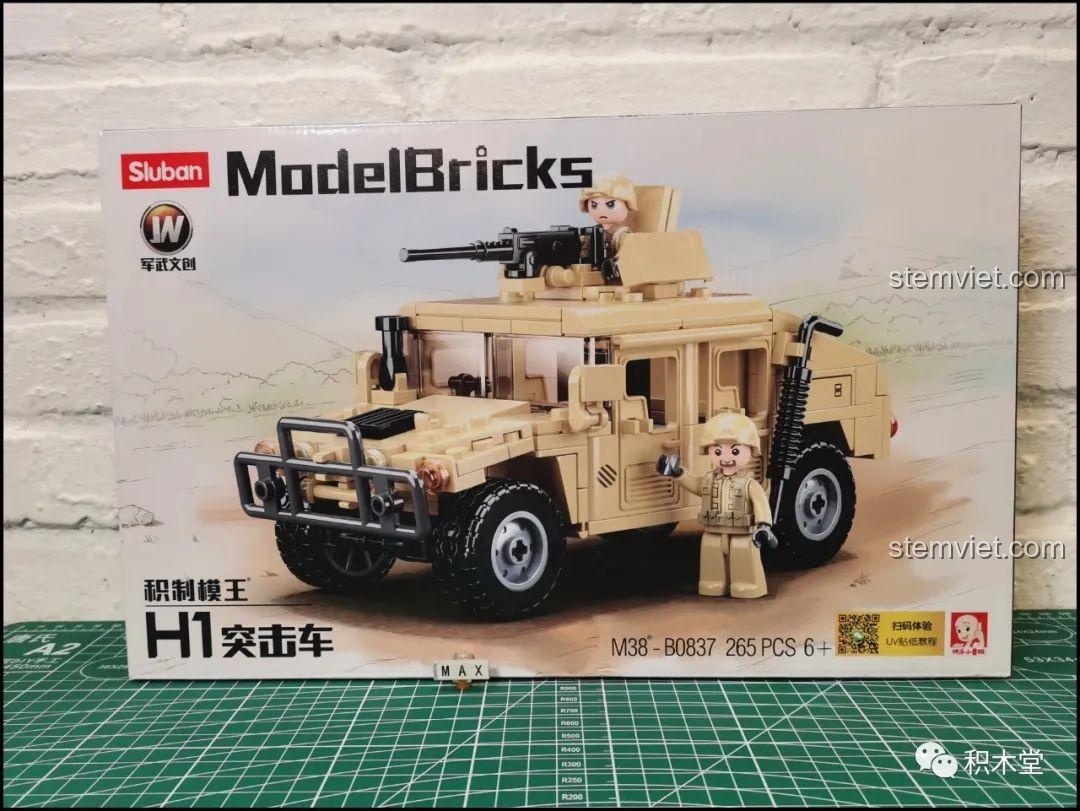 Review Sluban M38-B0837 Xe Địa Hình Hummer H1 Cực Ngầu!
