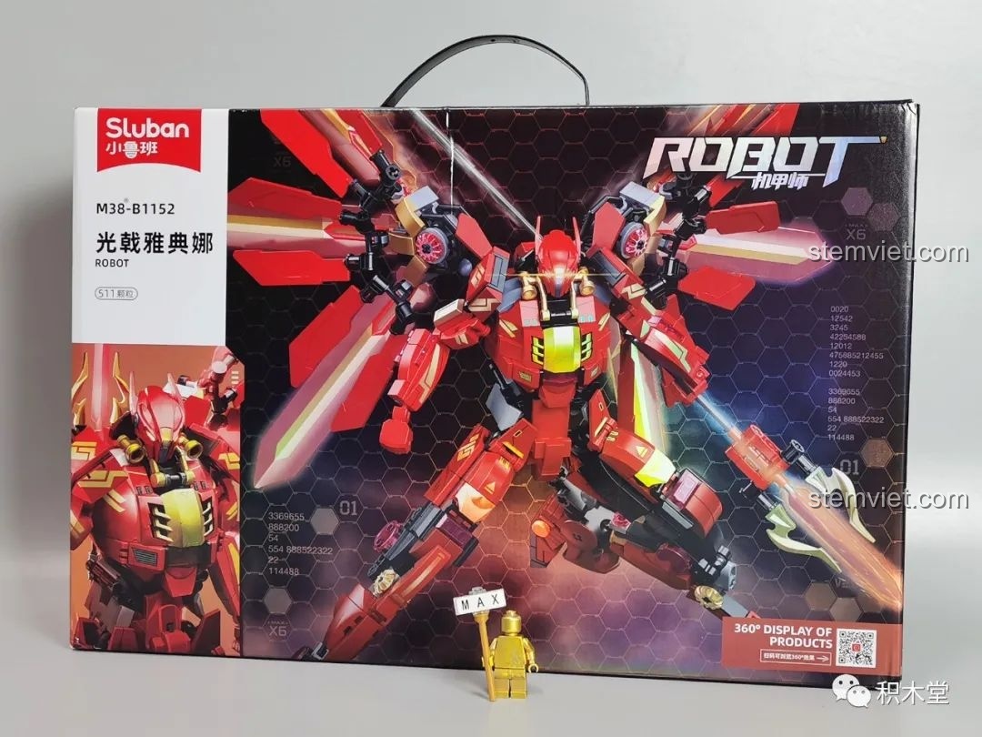 Review Sluban M38-B1152 Robot Lắp Ráp Độc Đáo: Chiến Giáp Athena "Ngầu Lòi"!