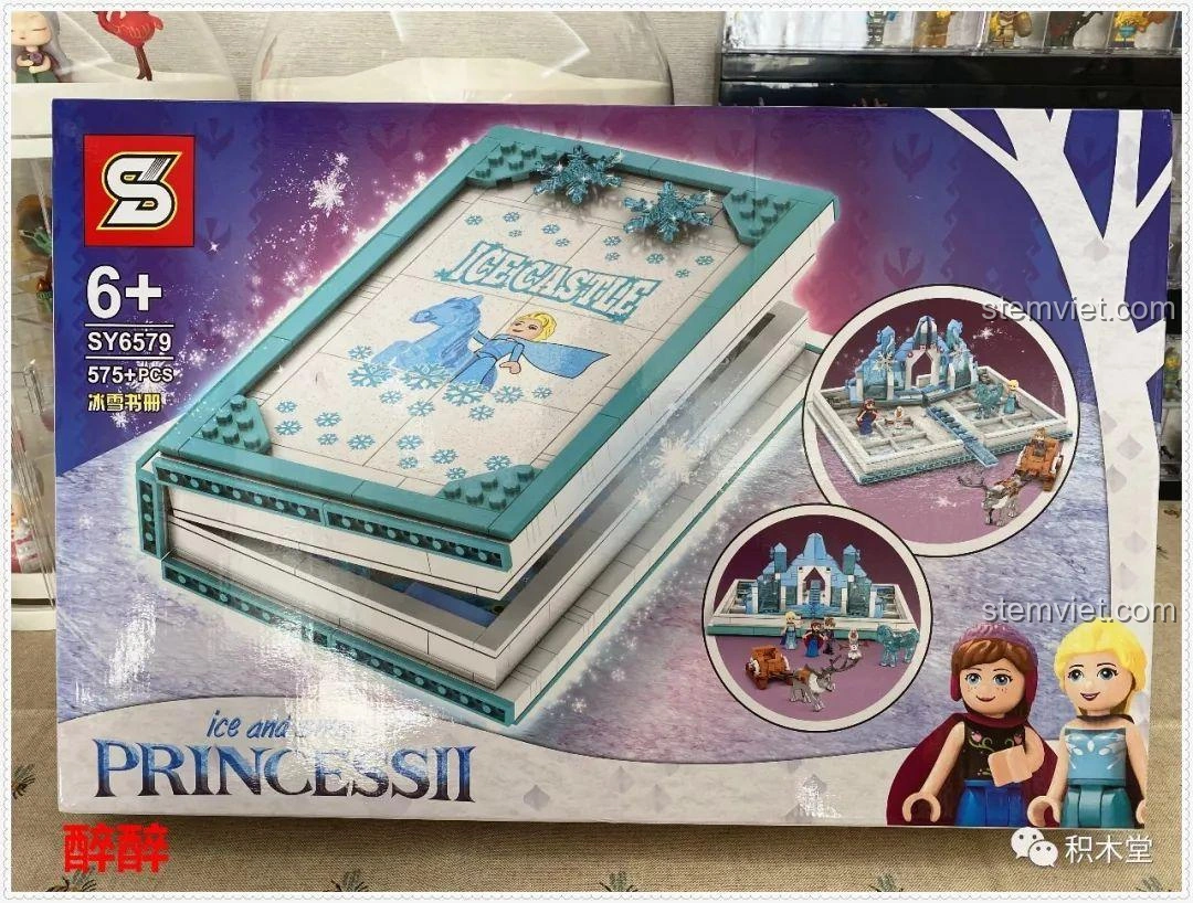 Review SY6579 Sách Lâu Đài Băng Giá: Món quà Frozen mê hoặc bé gái 6+