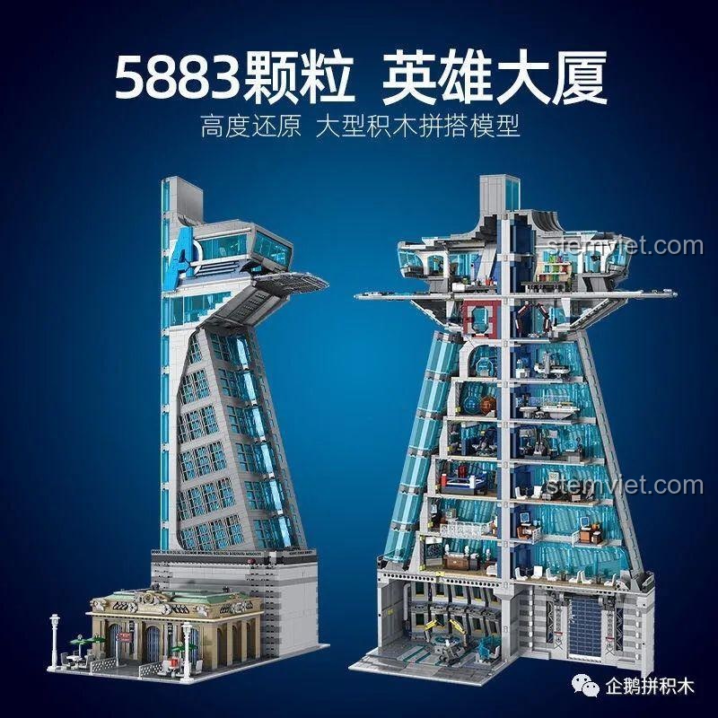 Review Taige Blocks 55120 Tòa Tháp Avengers: Chi tiết từng tầng, mê mẩn!