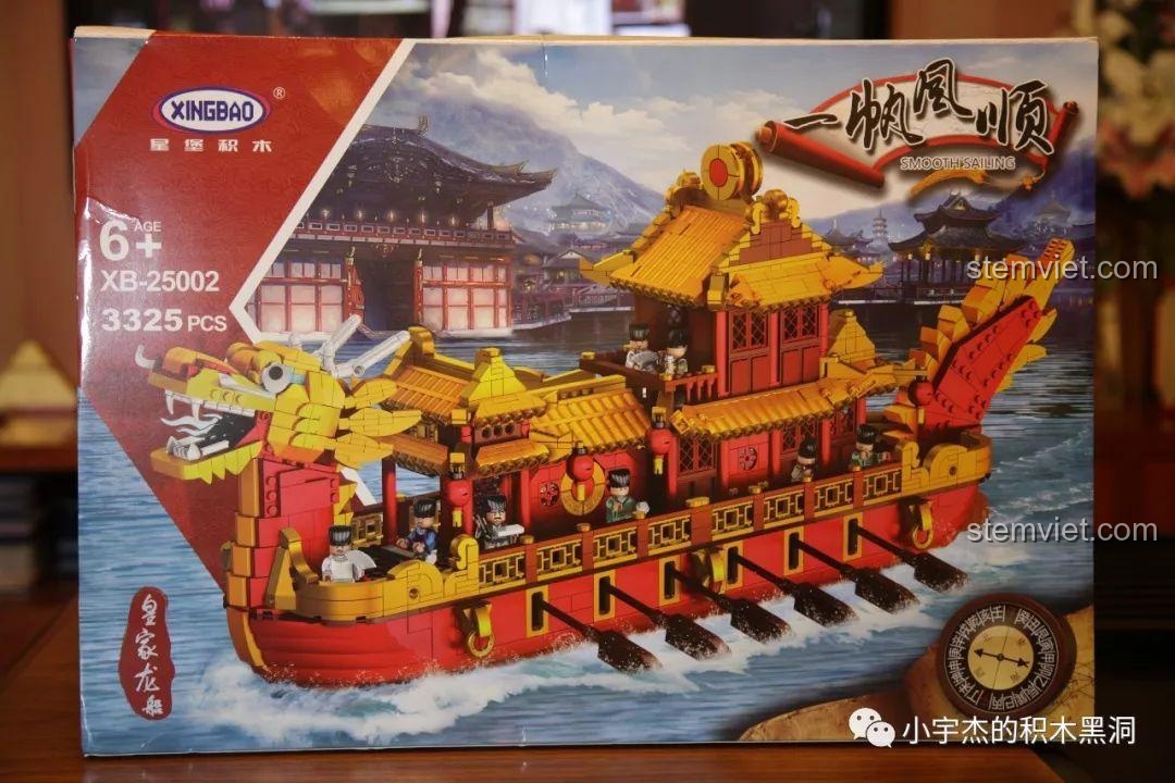 Review XINGBAO XB-25002 Thuyền Rồng Hoàng Gia: Kiệt tác lắp ráp cho bé trai 6+