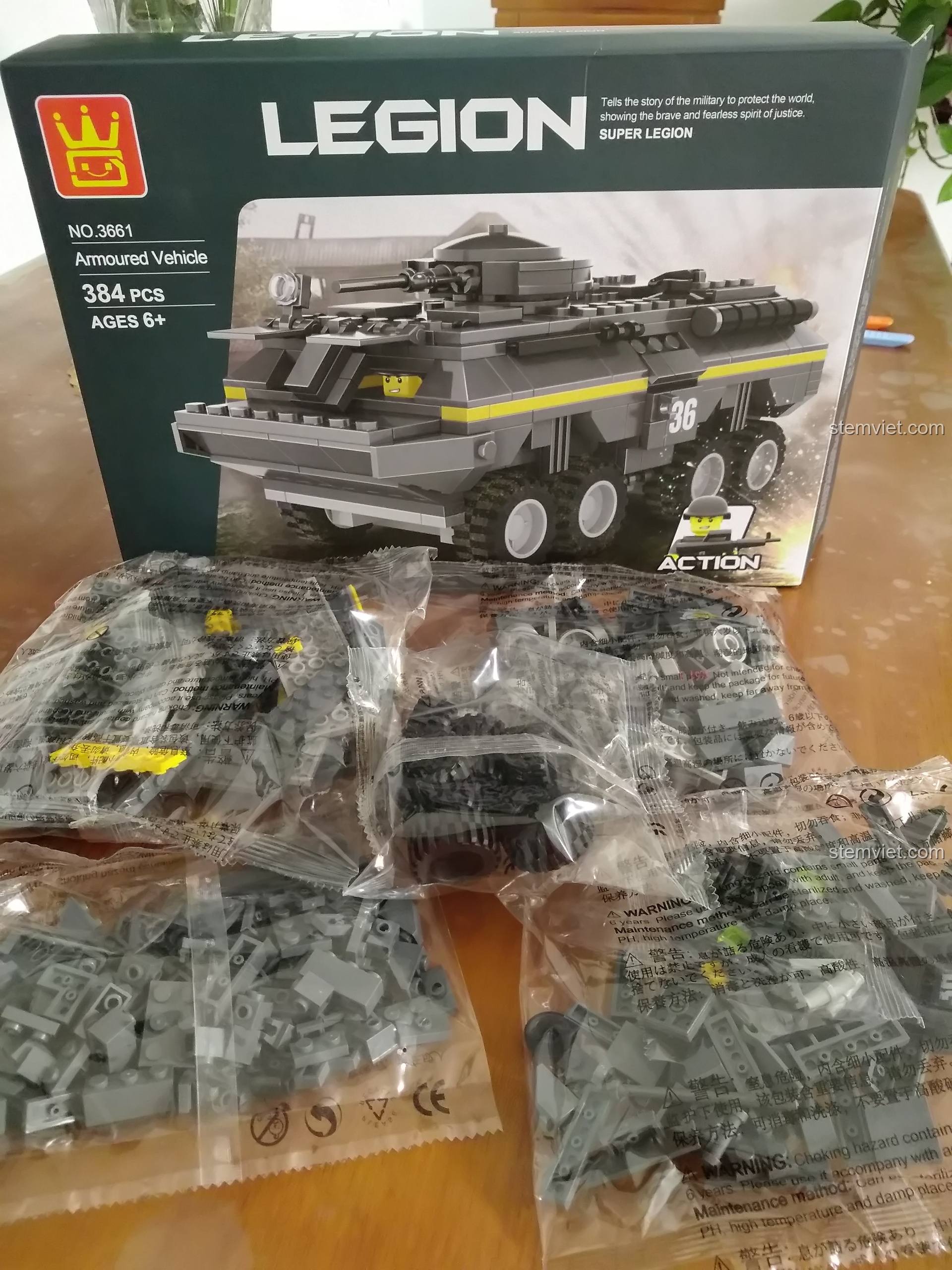 Review WANGE 3661 Xe Bọc Thép: Lắp mê luôn, bé trai nào cũng thích!