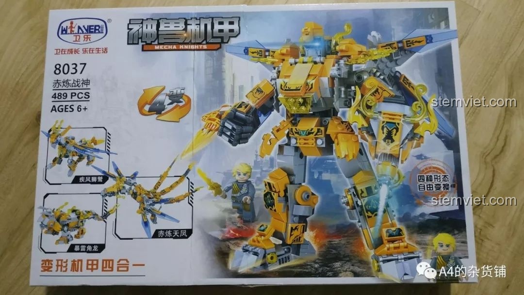 Review Winner 8037 Robot biến hình: Thần Thú Cơ Giáp 4 trong 1 cực chất!
