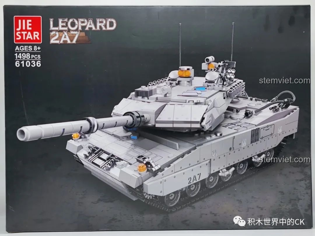 Review JIESTAR 61036 Xe Tăng Leopard 2A7: Lắp Mê Luôn!