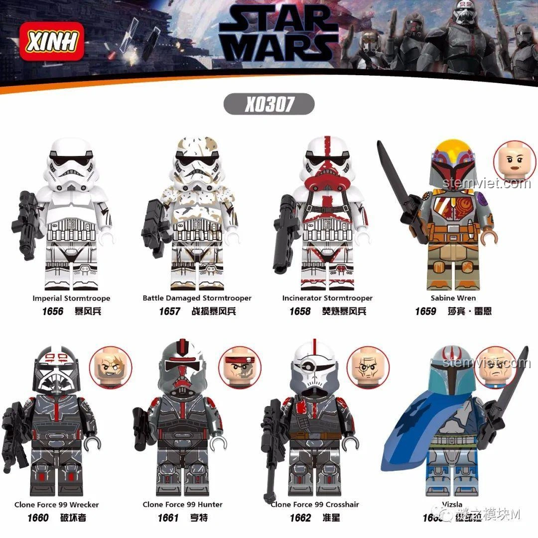 Review XINH X0307 Minifigure Star Wars: Bộ sưu tập lính Stormtrooper cực chất cho bé!