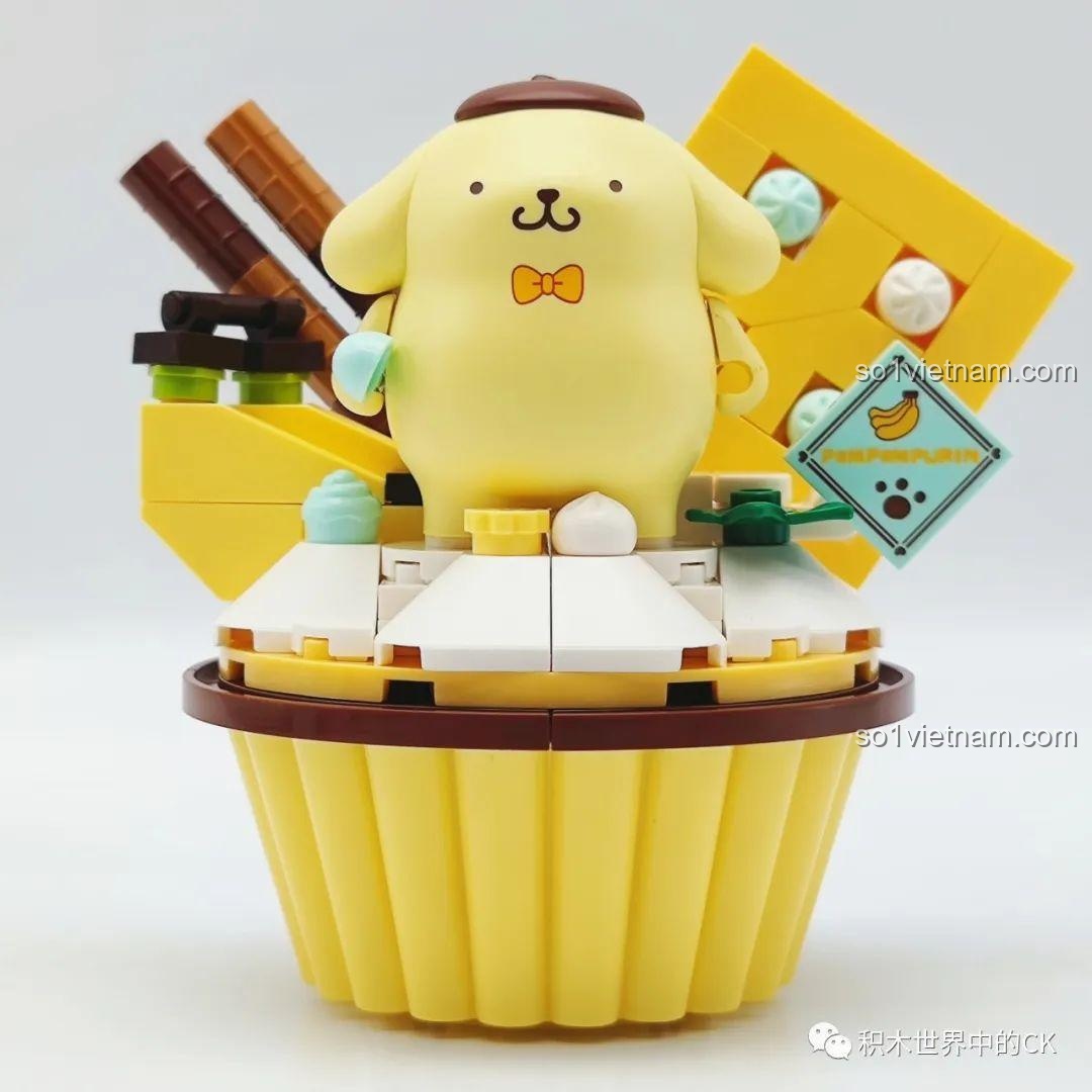 Bộ lắp ráp Pompompurin Cupcake của Keeppley.