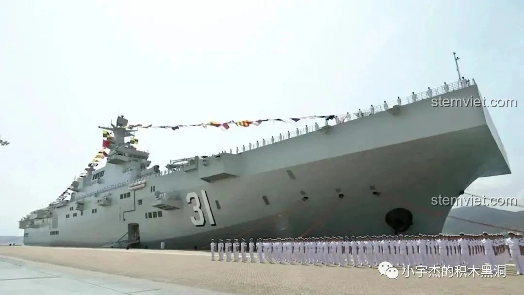 Đánh giá SEMBO 202002 Tàu sân bay trực thăng Type 075: Lắp mê ly cho bé trai!