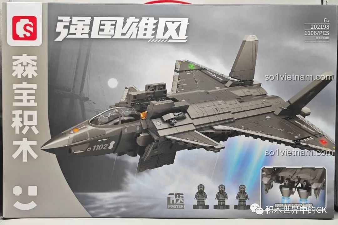 Review SEMBO 202198 J-20C: Máy bay chiến đấu tàng hình cực đỉnh!