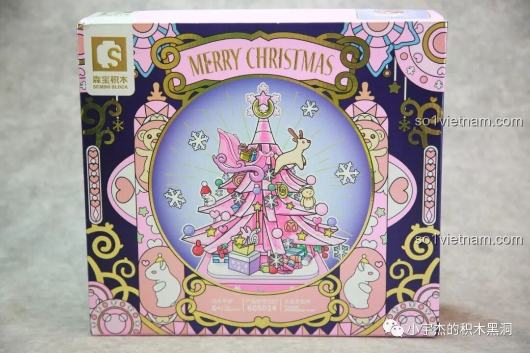 Review chi tiết SEMBO 605024 Cây Thông Noel Pha Lê - Quà Giáng Sinh cho bé gái