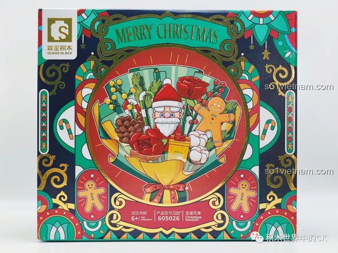 Review SEMBO 605026 Bó Hoa Giáng Sinh: Đồ chơi lắp ráp trang trí Noel cực xinh cho bé!