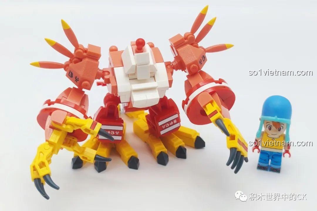 Sách hướng dẫn lắp ráp SEMBO BLOCK 609318 Garurumon Digimon Adventure