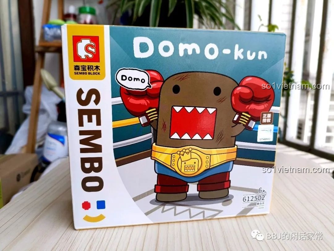 Review SEMBO 612502 Domo-Kun Quyền Vương: Lắp Ráp Vui Nhộn