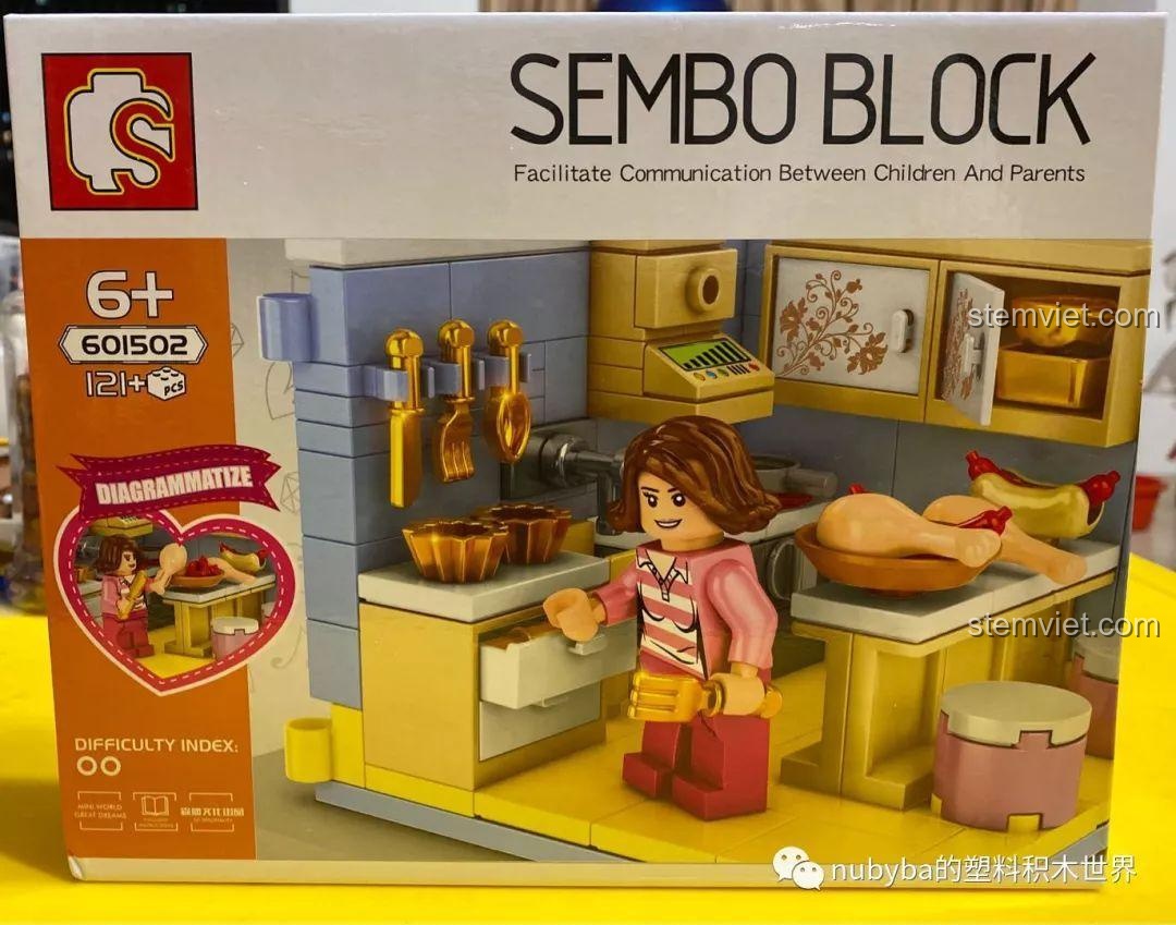 SEMBO BLOCK 601504: Review Bộ Lắp Ráp 4 Trong 1 Siêu Xinh