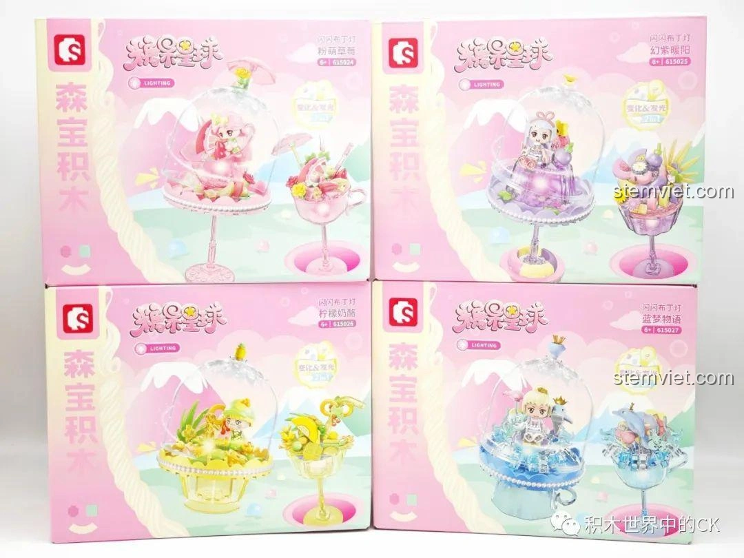 Review Đèn Pudding Lấp Lánh Sembo: Đèn ngủ siêu xinh cho bé gái!