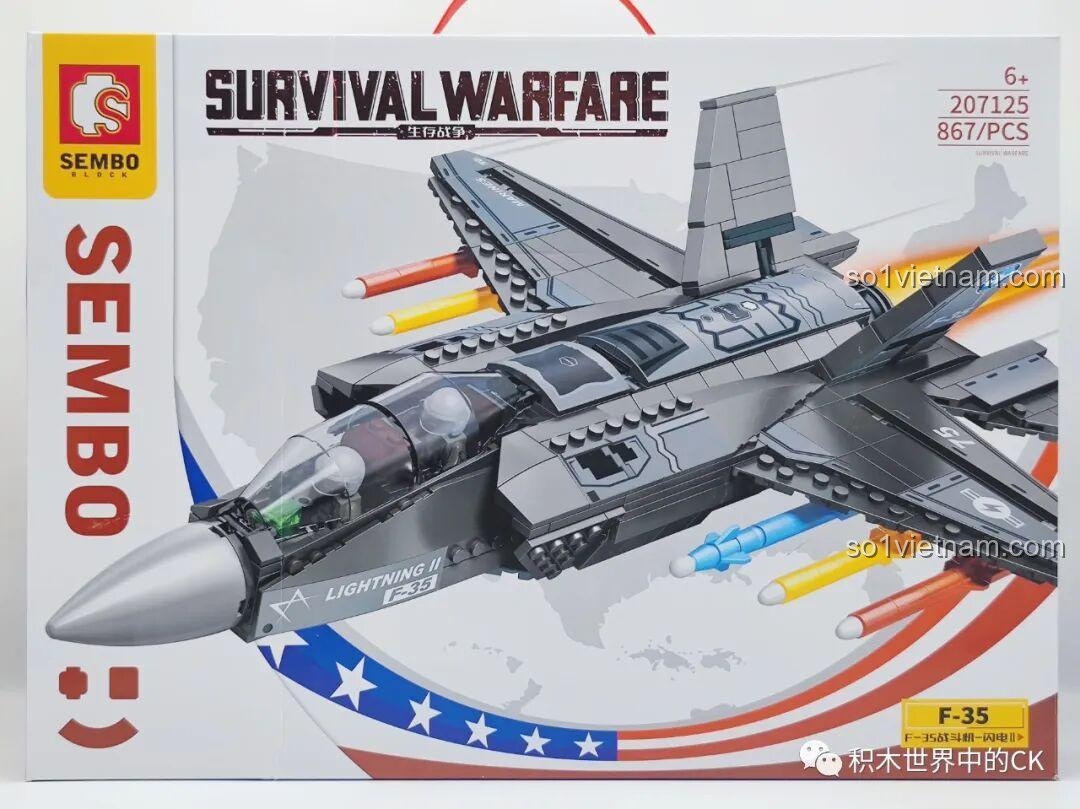 Review SEMBO 207125 F-35: Mô hình máy bay chiến đấu cực chất!